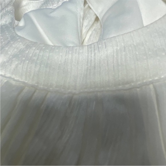 LULU'S SZ S Tier and Far White Tiered Pleated Halter Midi Dress - Picture 13 of 15